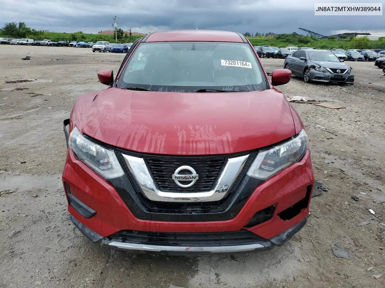 2017 Nissan Rogue S VIN: JN8AT2MTXHW389044 Lot: 73201164