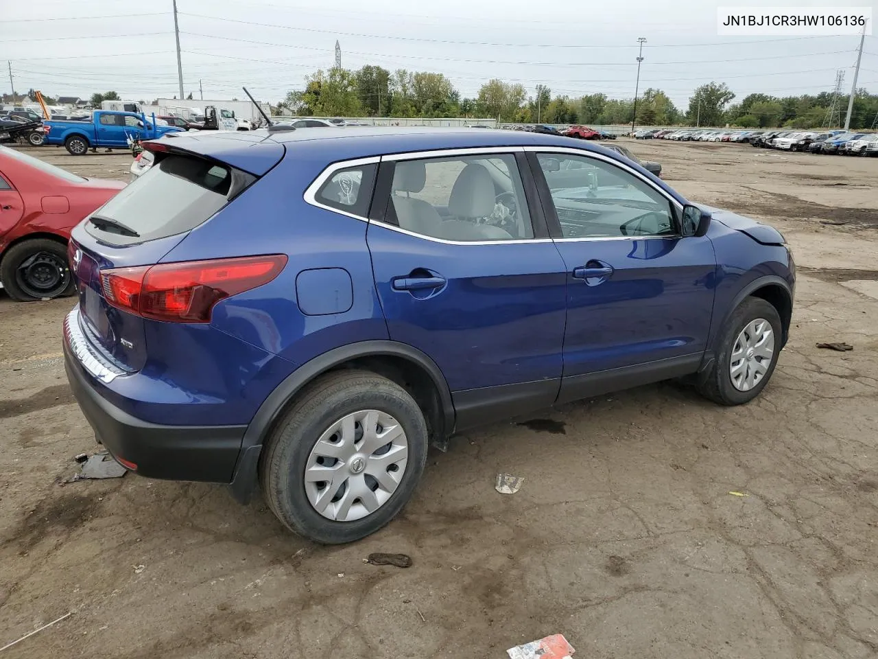 JN1BJ1CR3HW106136 2017 Nissan Rogue Sport S