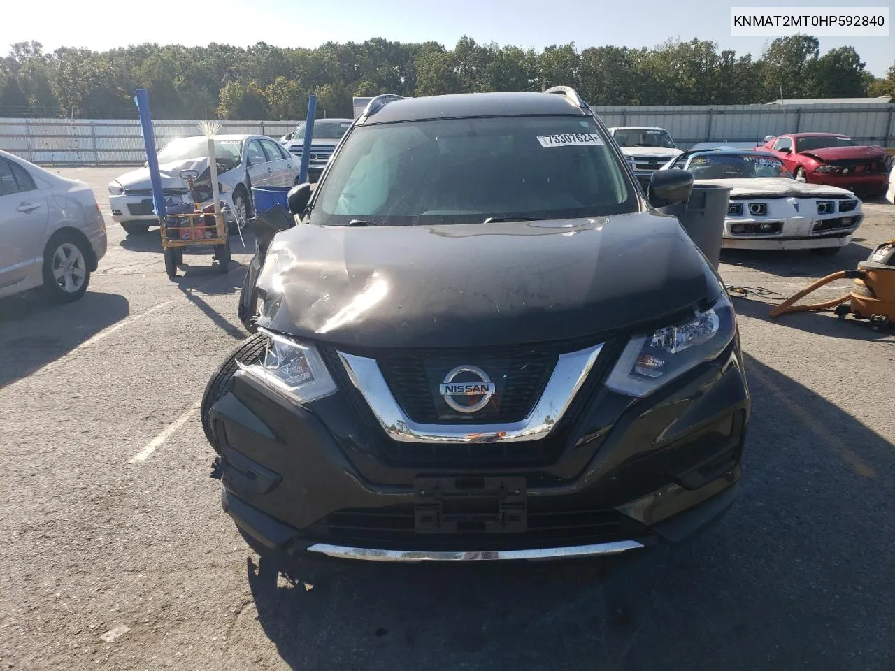 2017 Nissan Rogue S VIN: KNMAT2MT0HP592840 Lot: 73307624