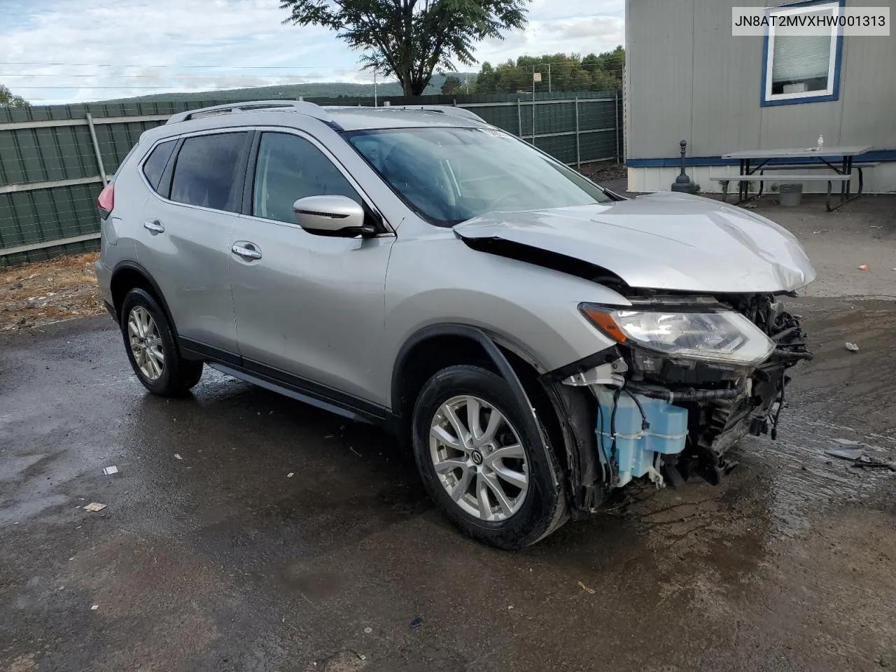 2017 Nissan Rogue S VIN: JN8AT2MVXHW001313 Lot: 73329554