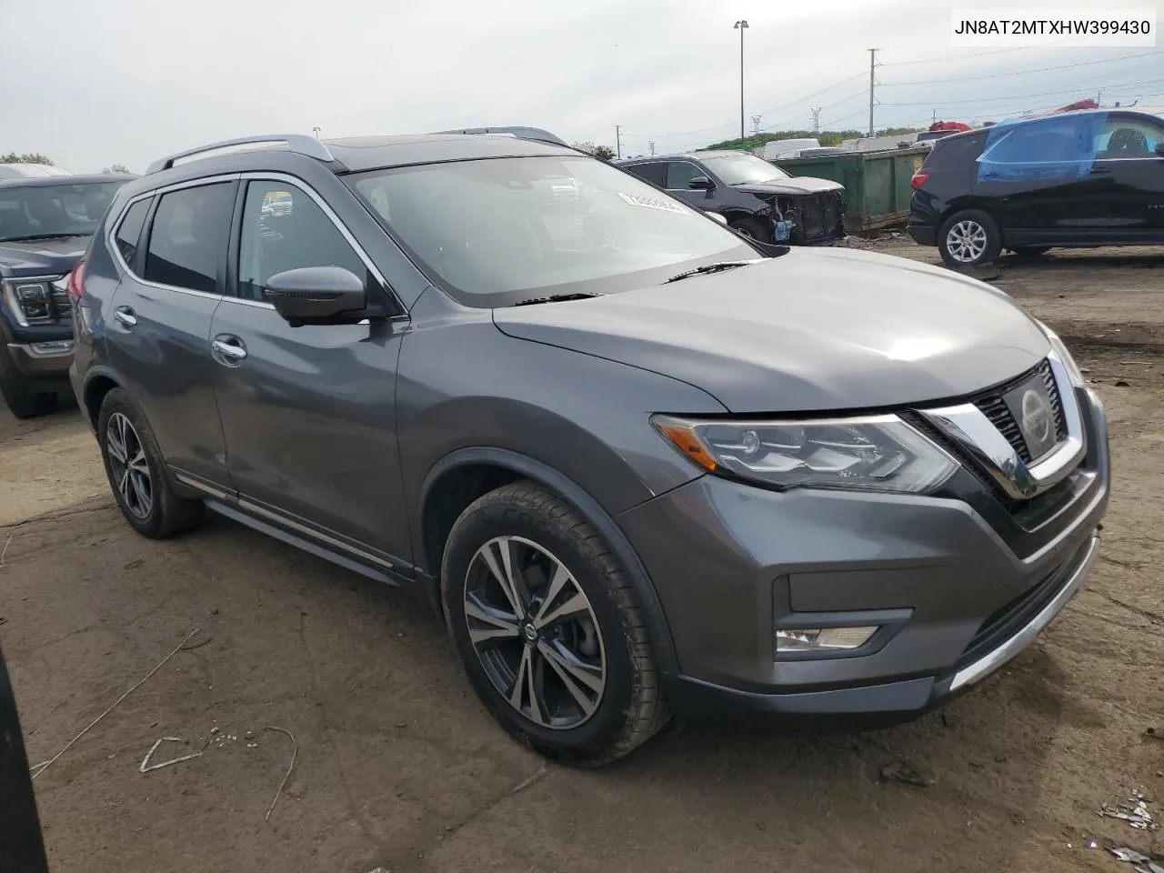 2017 Nissan Rogue S VIN: JN8AT2MTXHW399430 Lot: 73382054