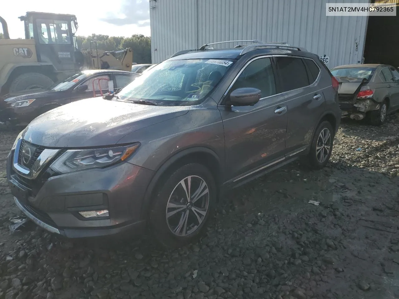 2017 Nissan Rogue Sv VIN: 5N1AT2MV4HC792365 Lot: 73478054