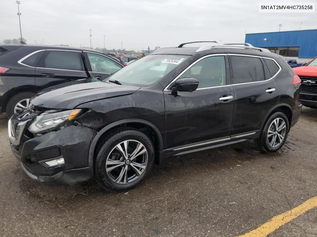 2017 Nissan Rogue Sv VIN: 5N1AT2MV4HC735258 Lot: 73525344