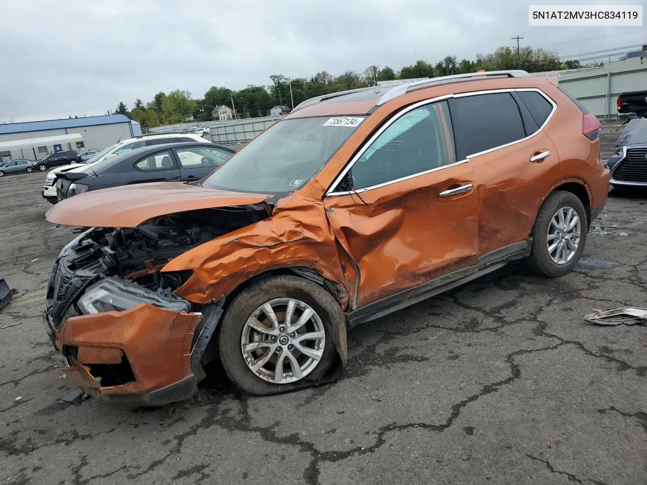 2017 Nissan Rogue Sv VIN: 5N1AT2MV3HC834119 Lot: 73567134