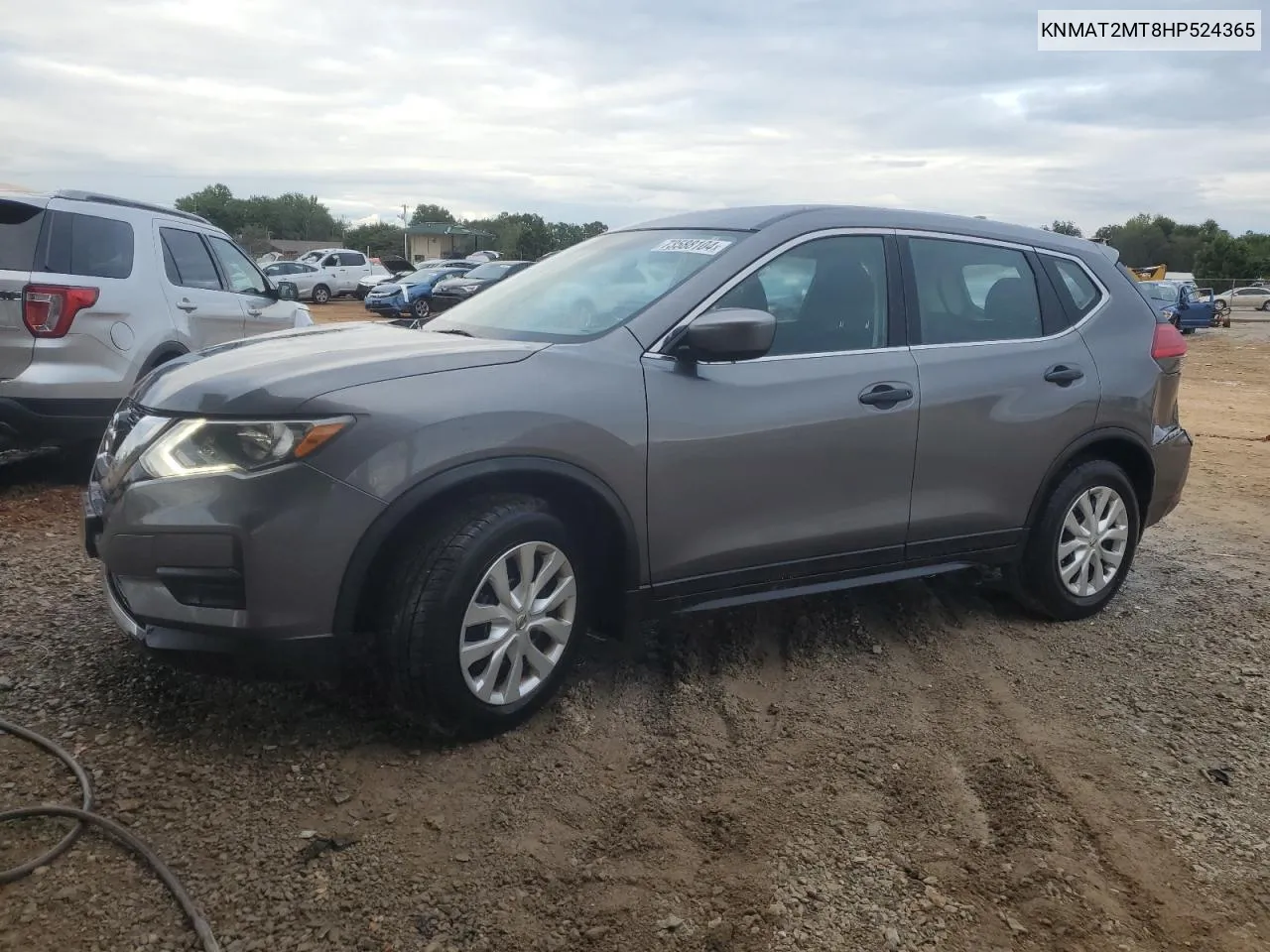 2017 Nissan Rogue S VIN: KNMAT2MT8HP524365 Lot: 73588104