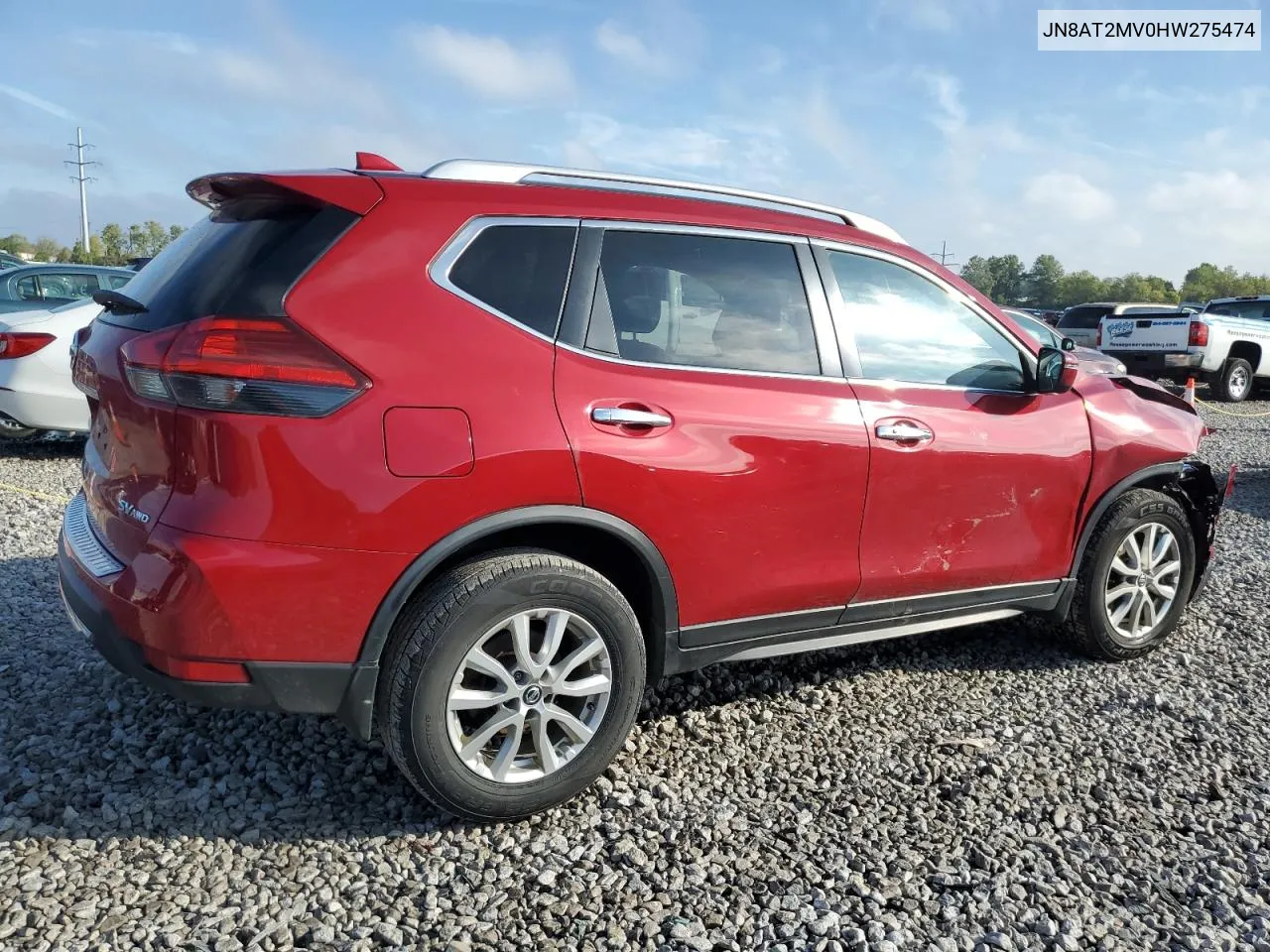 JN8AT2MV0HW275474 2017 Nissan Rogue S