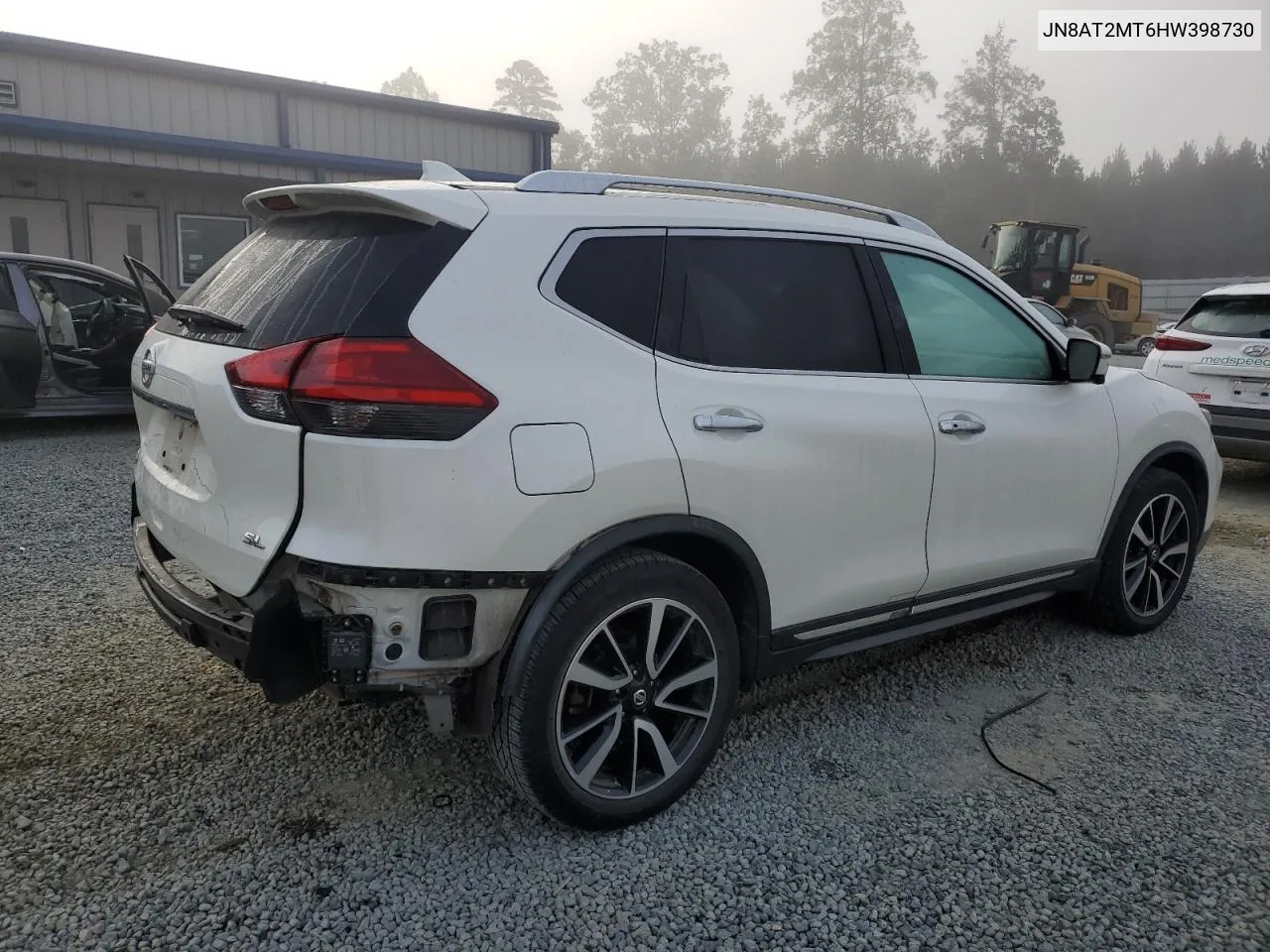 2017 Nissan Rogue S VIN: JN8AT2MT6HW398730 Lot: 73654184