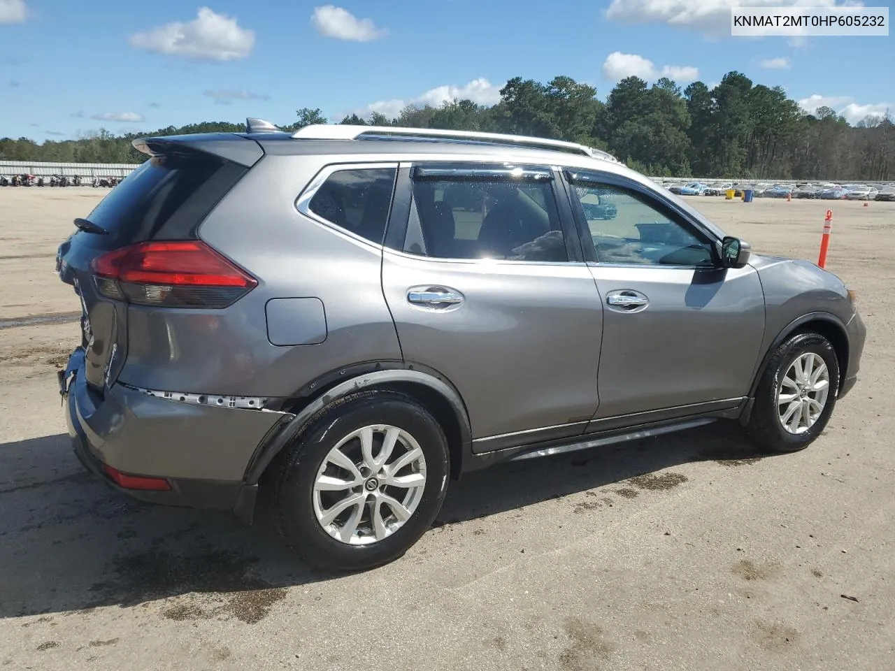 2017 Nissan Rogue S VIN: KNMAT2MT0HP605232 Lot: 73812214