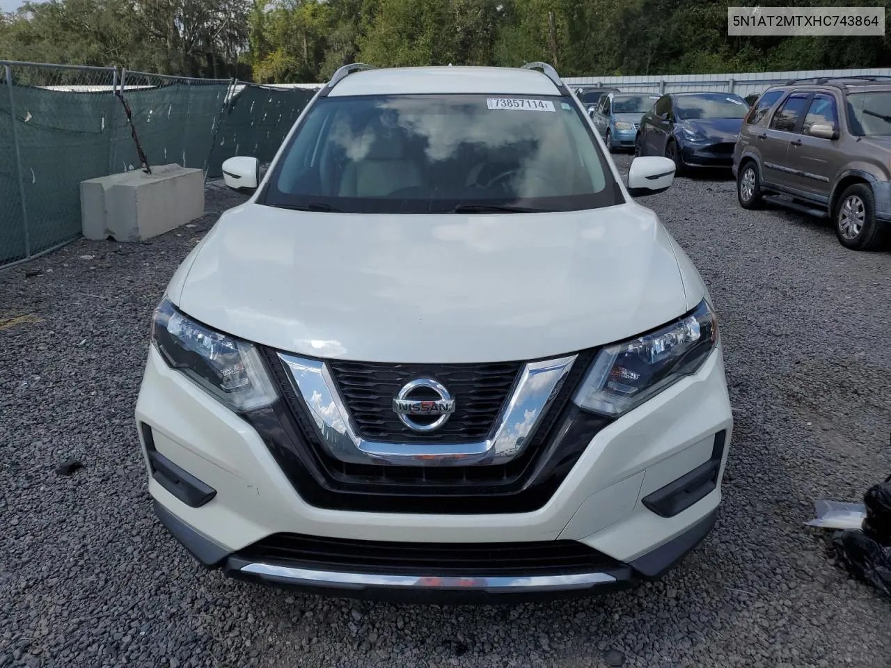 5N1AT2MTXHC743864 2017 Nissan Rogue S