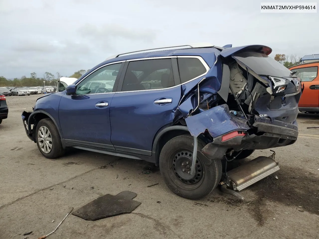 2017 Nissan Rogue S VIN: KNMAT2MVXHP594614 Lot: 73998334