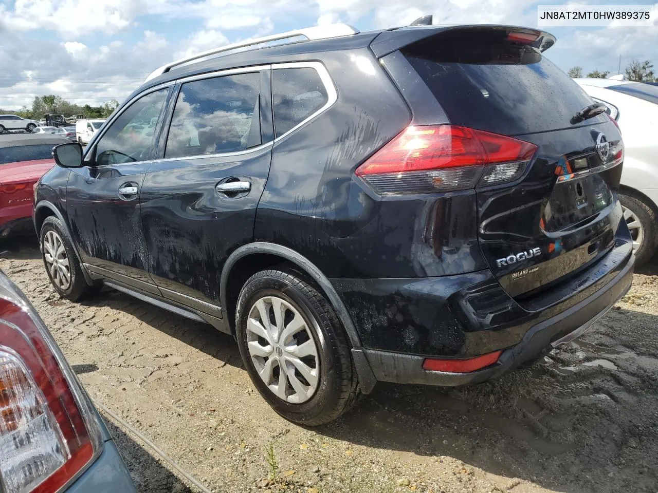 2017 Nissan Rogue S VIN: JN8AT2MT0HW389375 Lot: 74034524