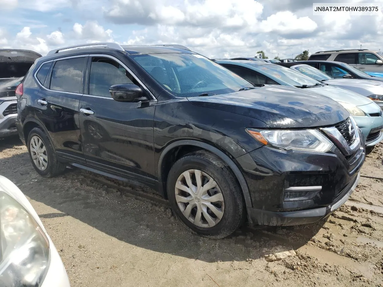 2017 Nissan Rogue S VIN: JN8AT2MT0HW389375 Lot: 74034524