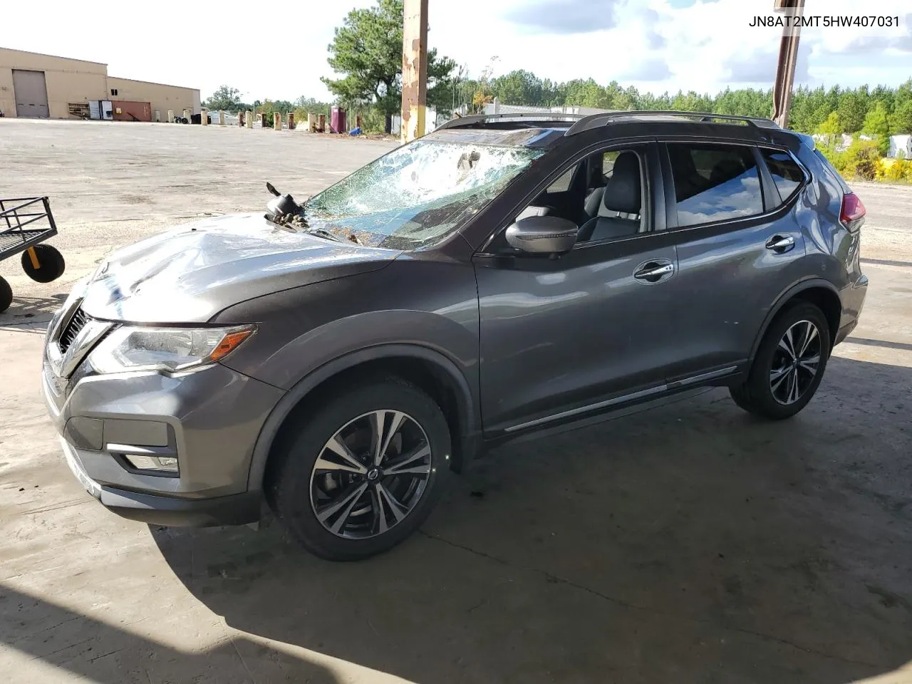 2017 Nissan Rogue S VIN: JN8AT2MT5HW407031 Lot: 74062054