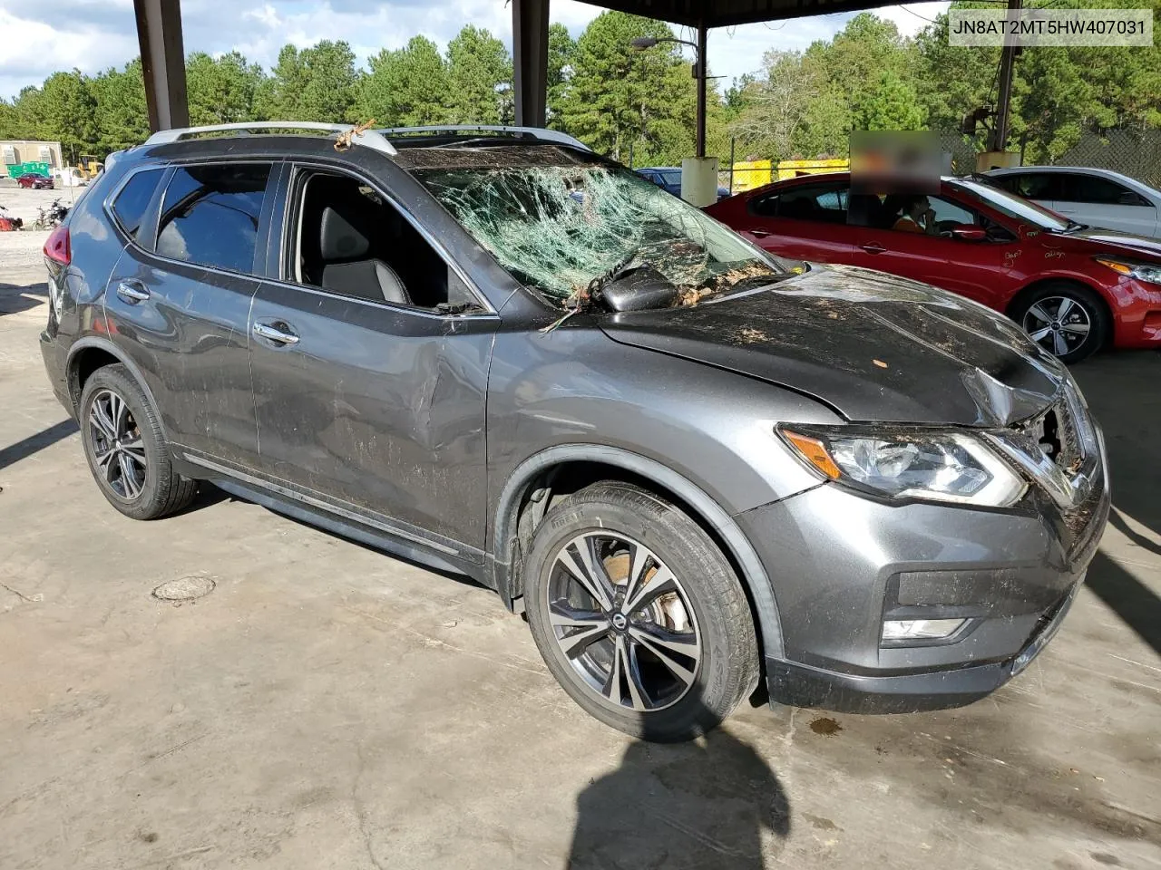 2017 Nissan Rogue S VIN: JN8AT2MT5HW407031 Lot: 74062054