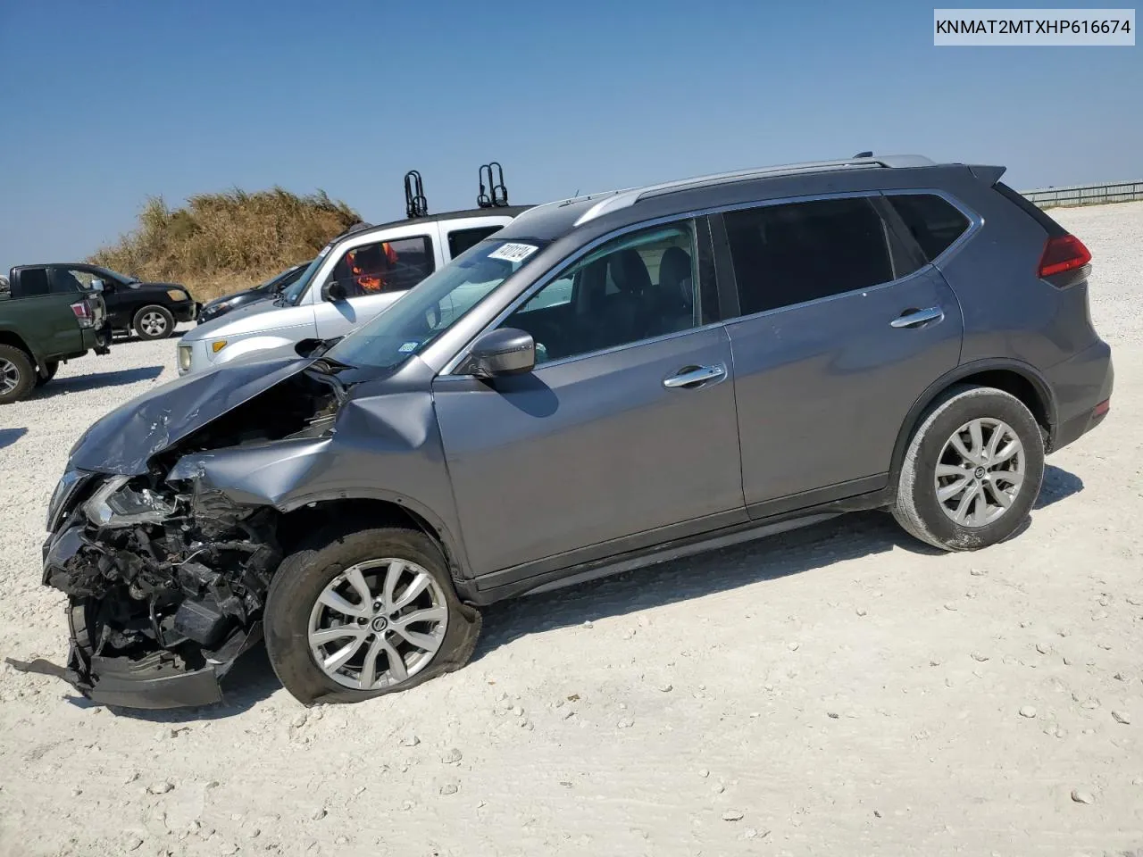 2017 Nissan Rogue S VIN: KNMAT2MTXHP616674 Lot: 74101124