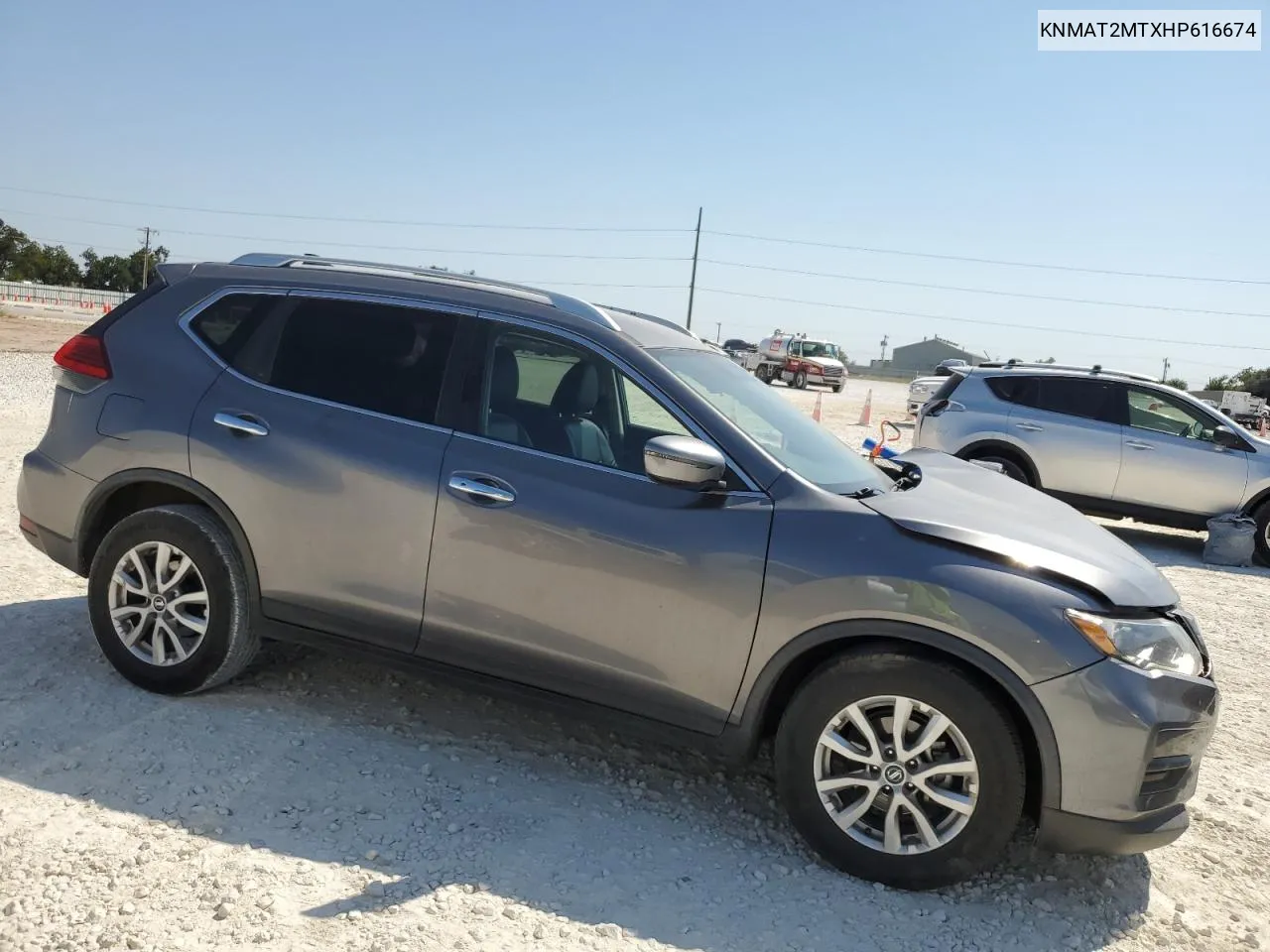 2017 Nissan Rogue S VIN: KNMAT2MTXHP616674 Lot: 74101124