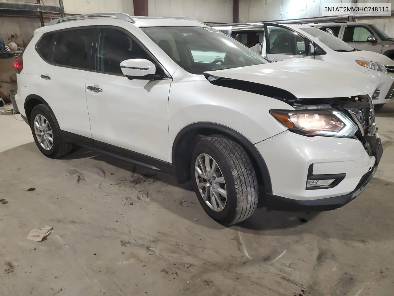 2017 Nissan Rogue Sv VIN: 5N1AT2MV3HC748115 Lot: 74365064