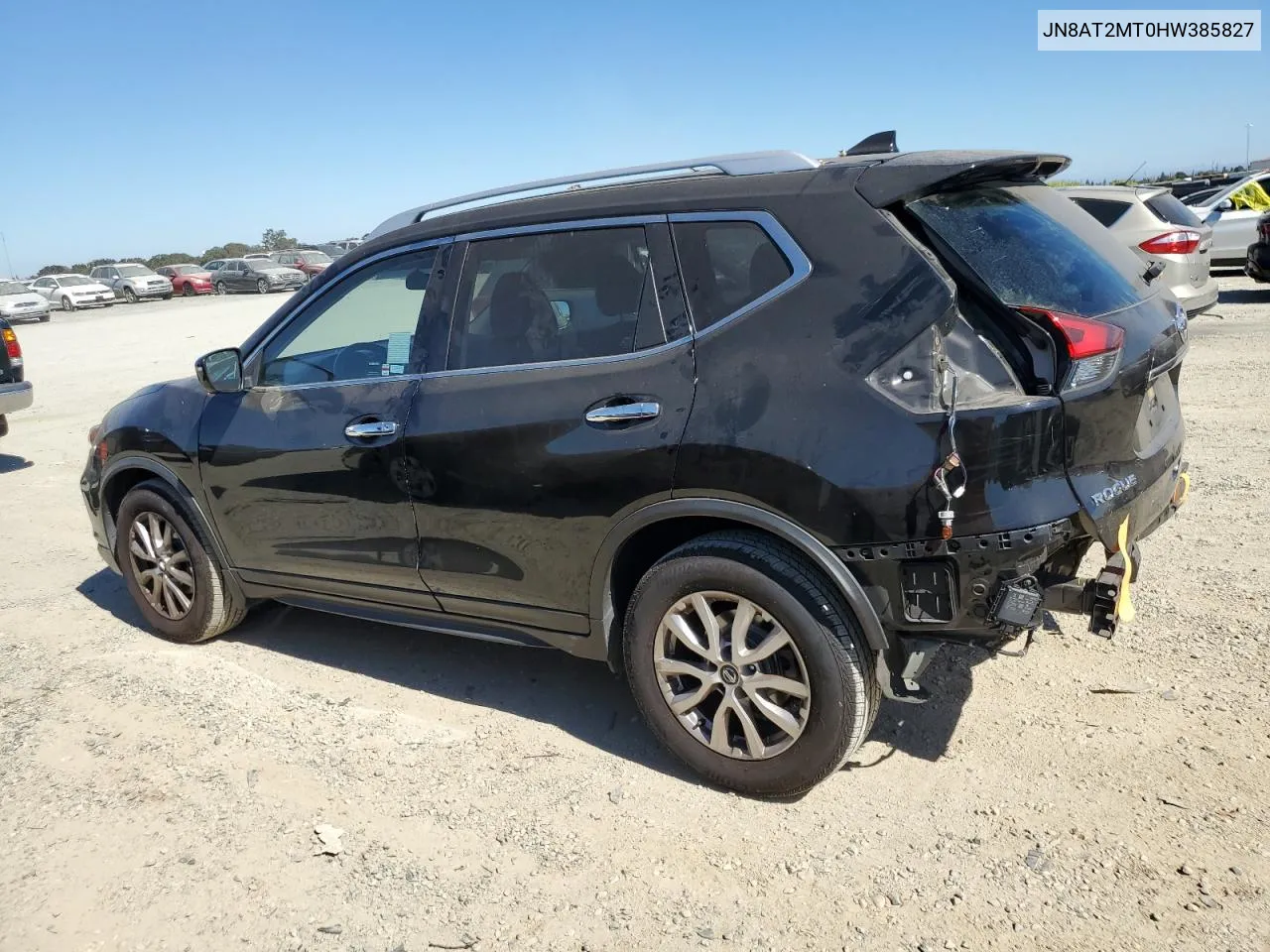 2017 Nissan Rogue S VIN: JN8AT2MT0HW385827 Lot: 74395024