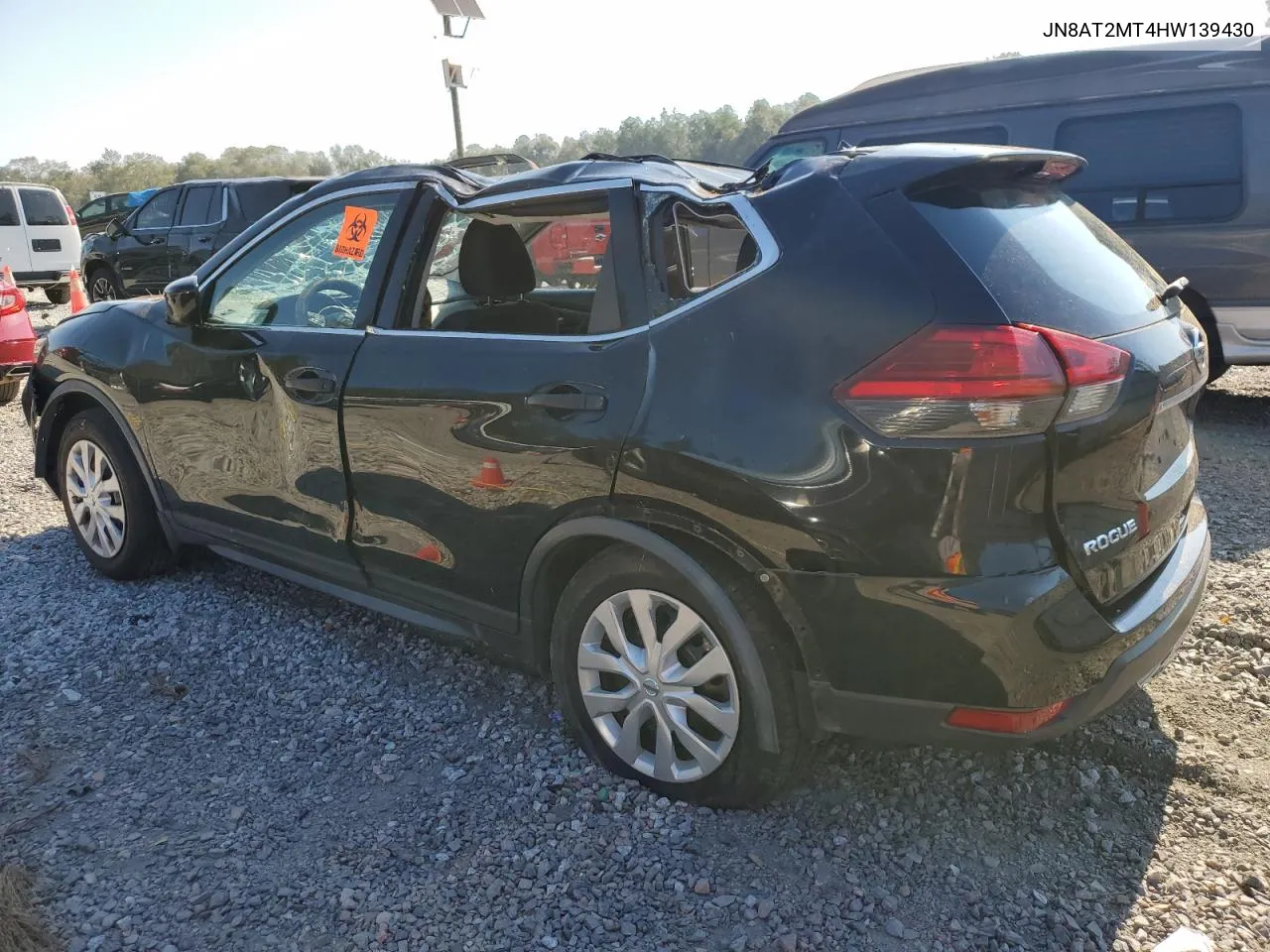 2017 Nissan Rogue S VIN: JN8AT2MT4HW139430 Lot: 74884564