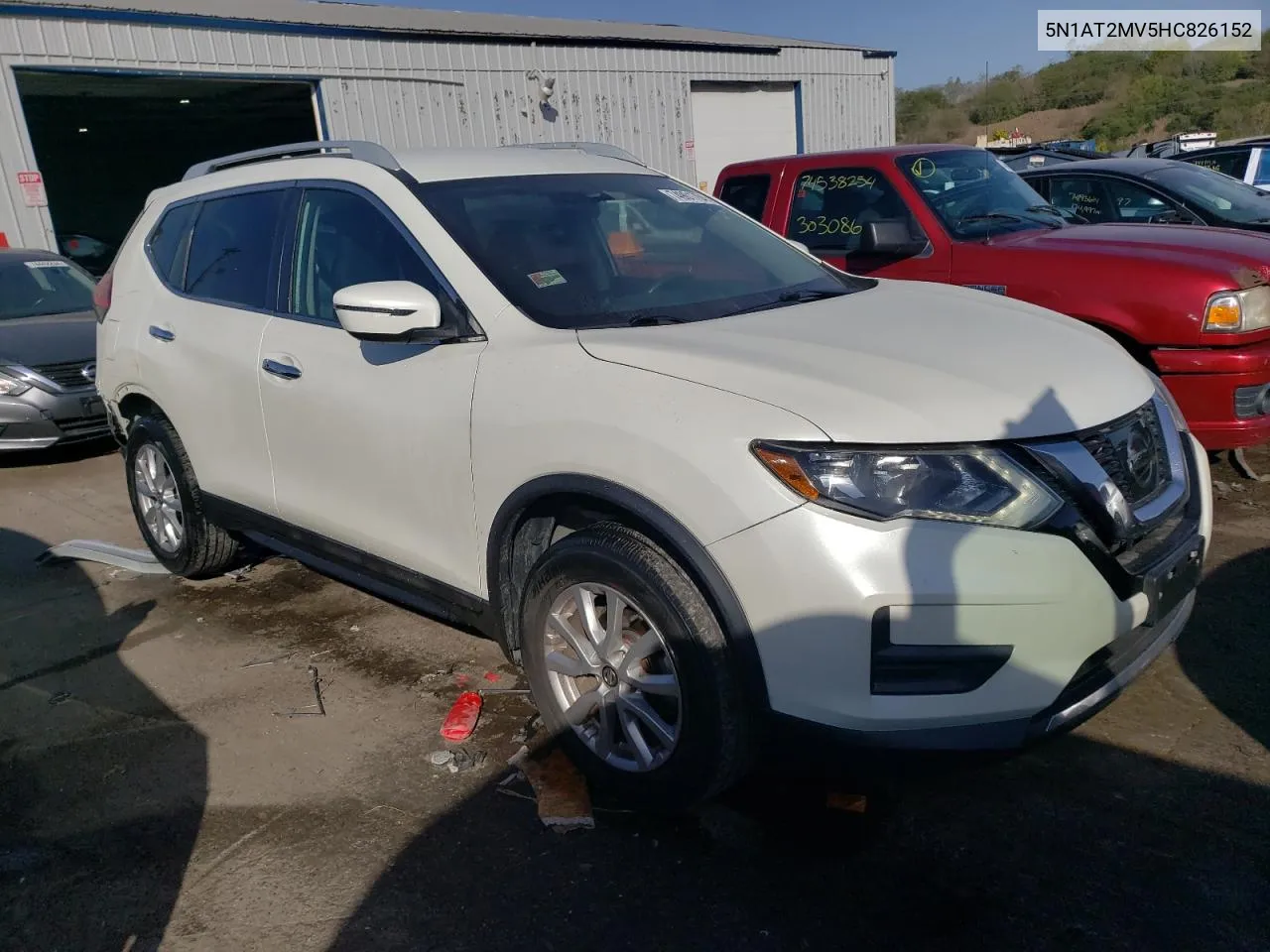 2017 Nissan Rogue Sv VIN: 5N1AT2MV5HC826152 Lot: 74901784