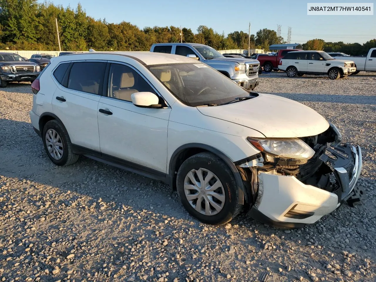 2017 Nissan Rogue S VIN: JN8AT2MT7HW140541 Lot: 75292844