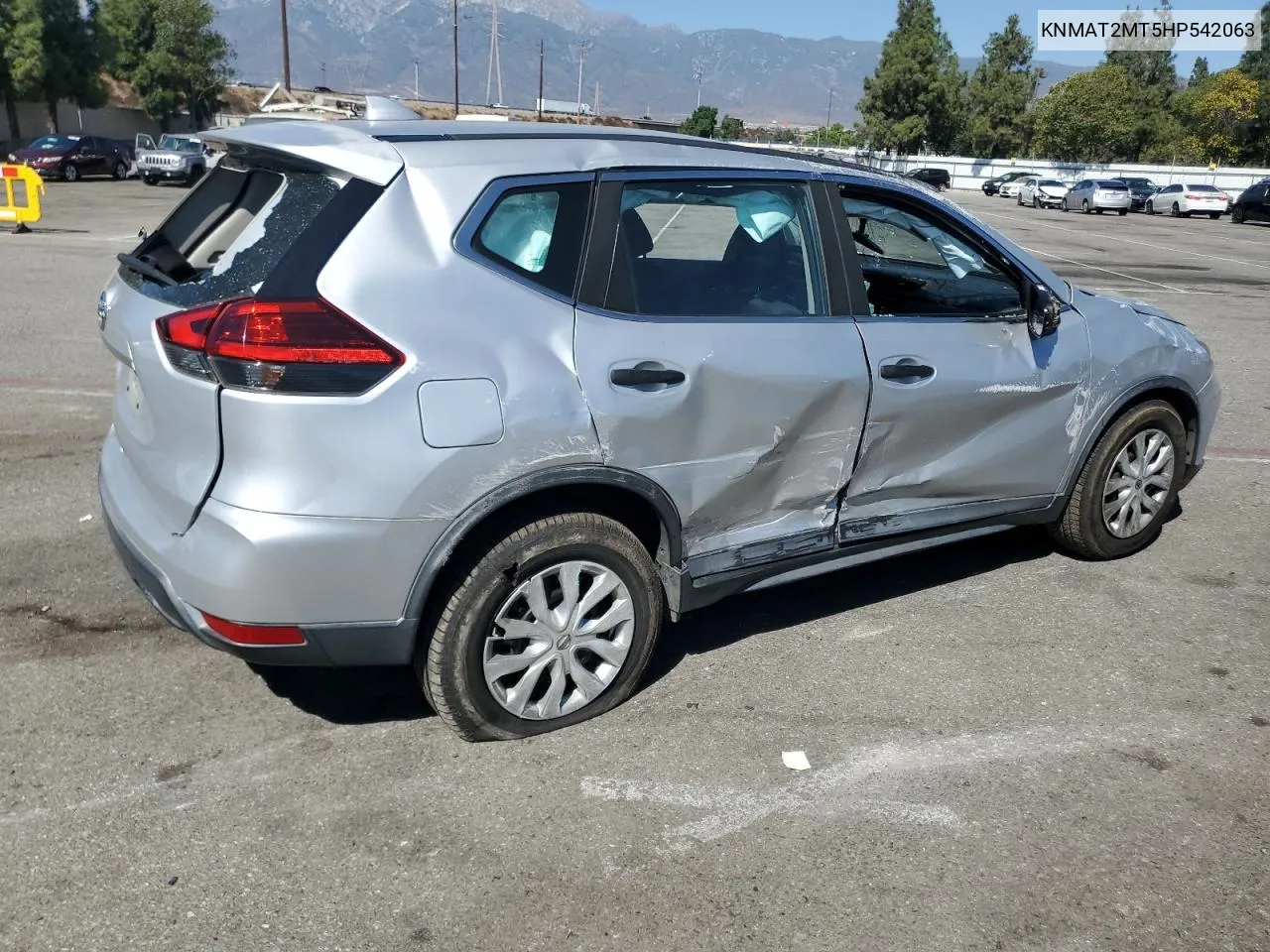 2017 Nissan Rogue S VIN: KNMAT2MT5HP542063 Lot: 75366754