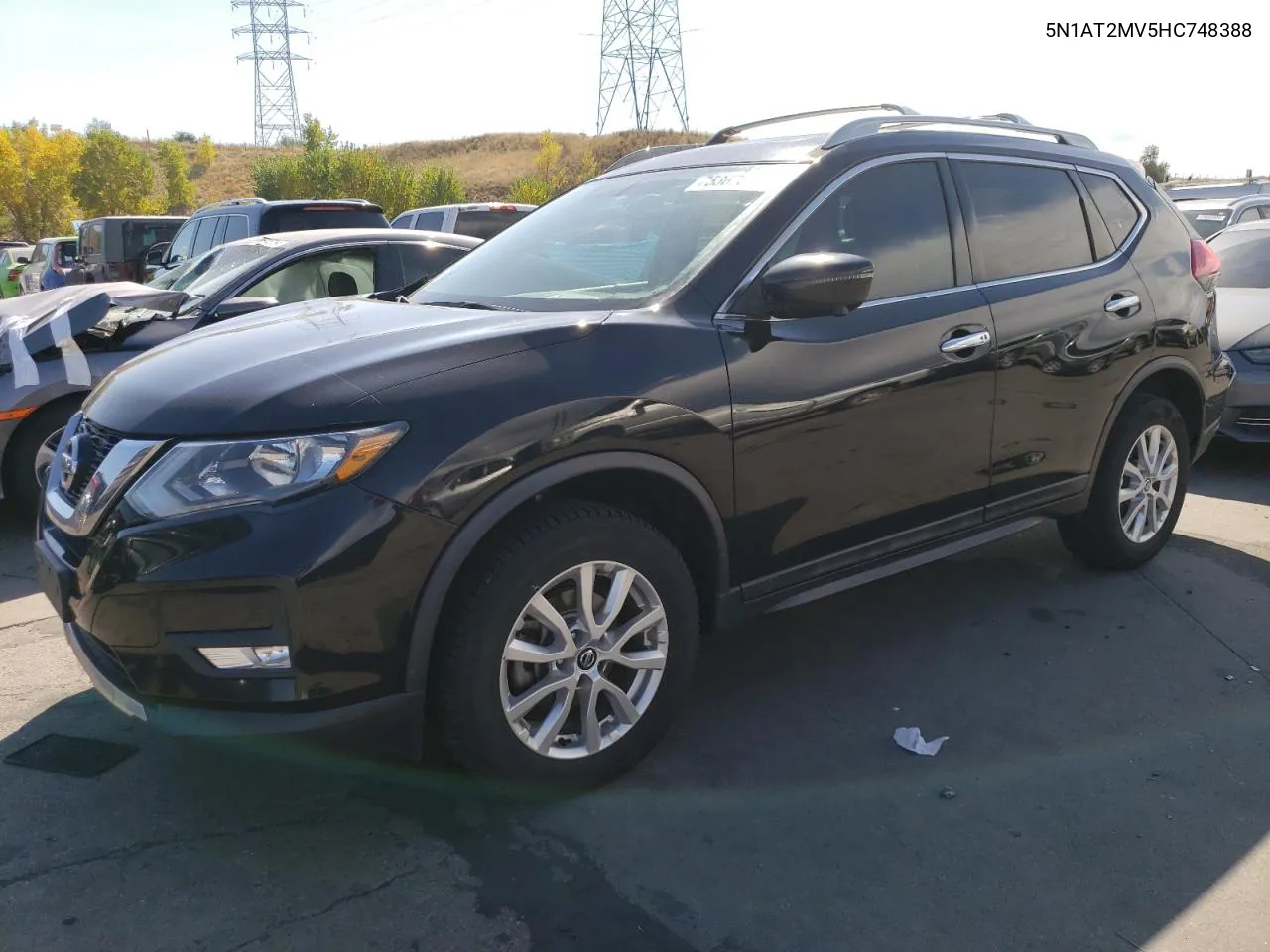 2017 Nissan Rogue Sv VIN: 5N1AT2MV5HC748388 Lot: 75367874