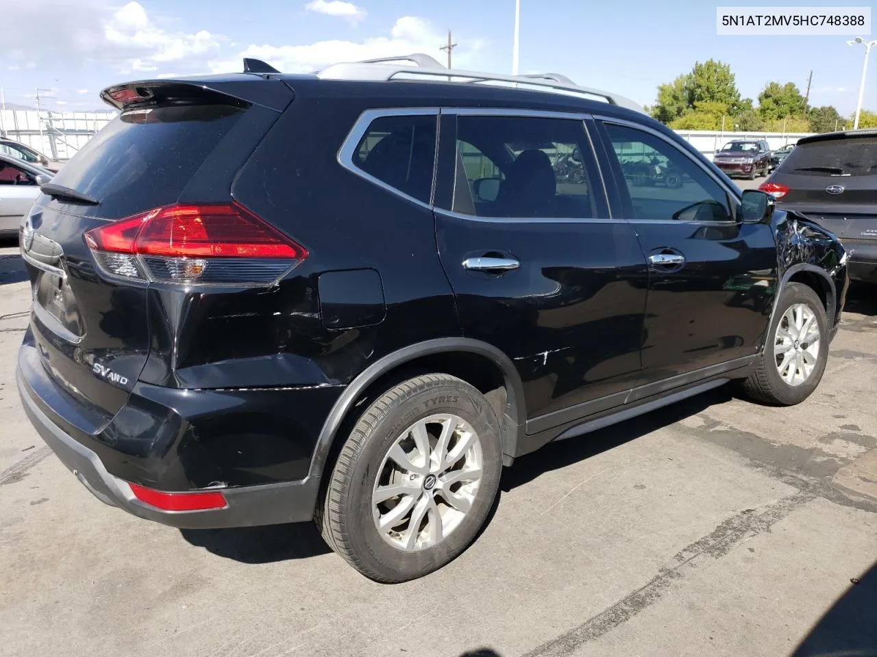 2017 Nissan Rogue Sv VIN: 5N1AT2MV5HC748388 Lot: 75367874