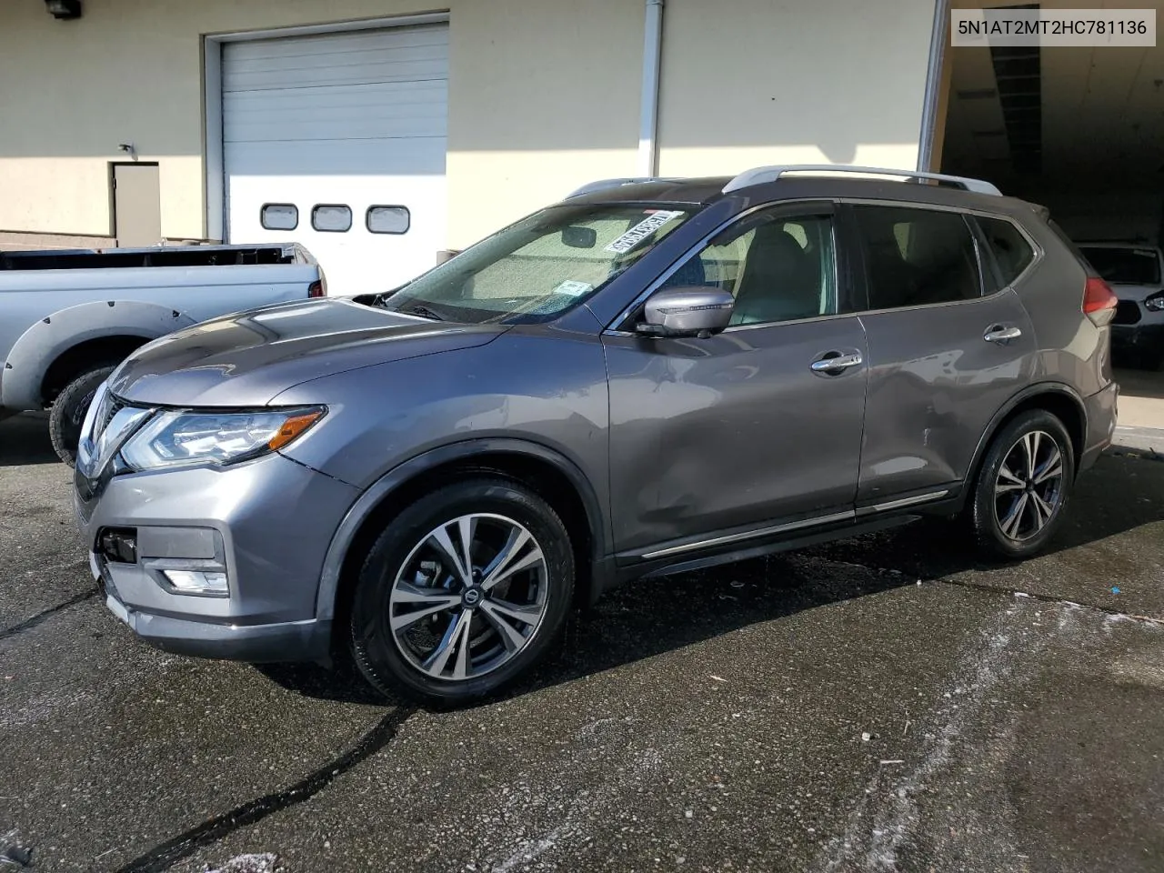 2017 Nissan Rogue S VIN: 5N1AT2MT2HC781136 Lot: 75837994