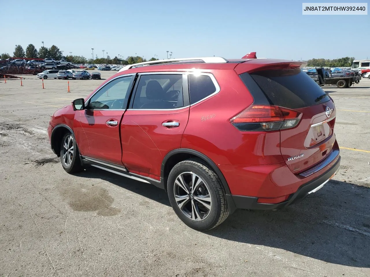 2017 Nissan Rogue S VIN: JN8AT2MT0HW392440 Lot: 75856124