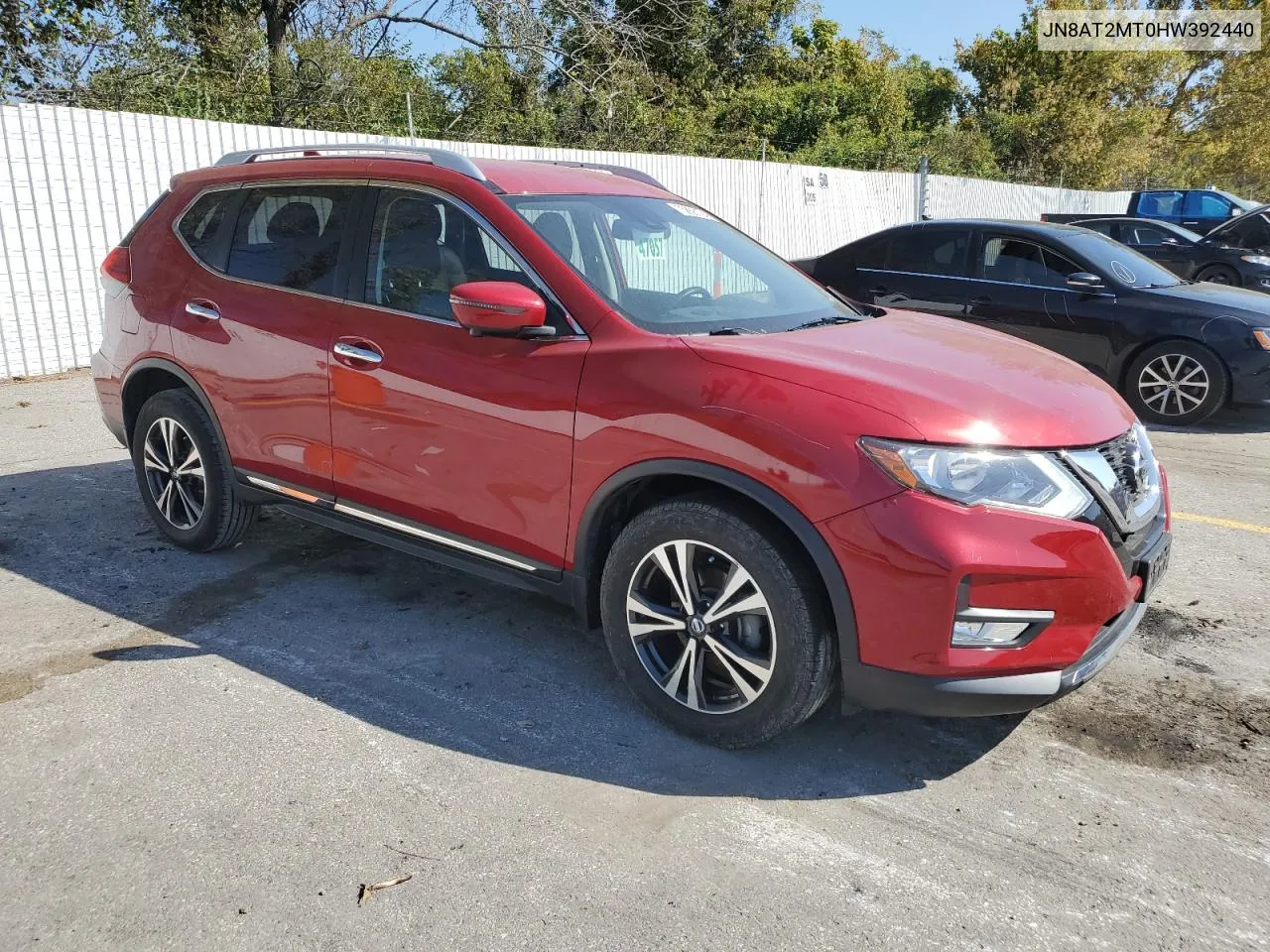 2017 Nissan Rogue S VIN: JN8AT2MT0HW392440 Lot: 75856124