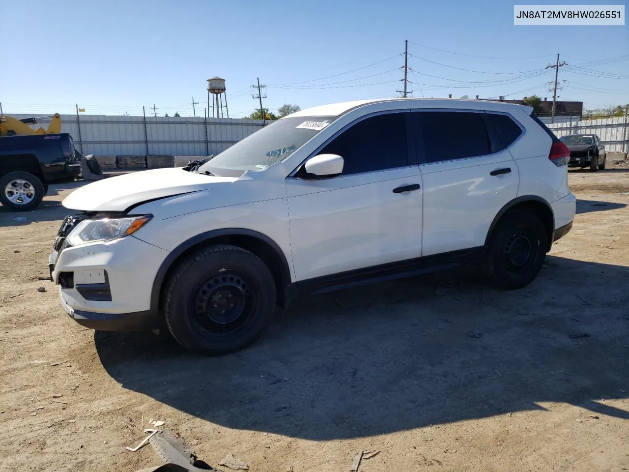 2017 Nissan Rogue S VIN: JN8AT2MV8HW026551 Lot: 76023694