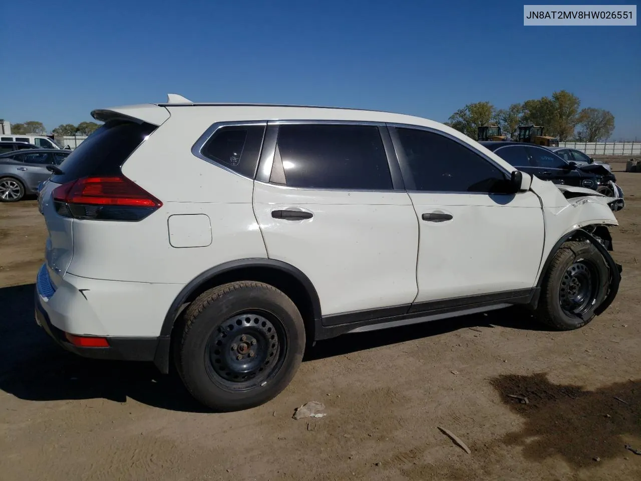 2017 Nissan Rogue S VIN: JN8AT2MV8HW026551 Lot: 76023694