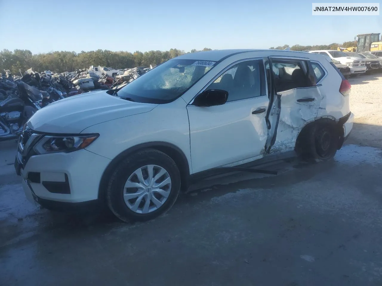 2017 Nissan Rogue S VIN: JN8AT2MV4HW007690 Lot: 76080634