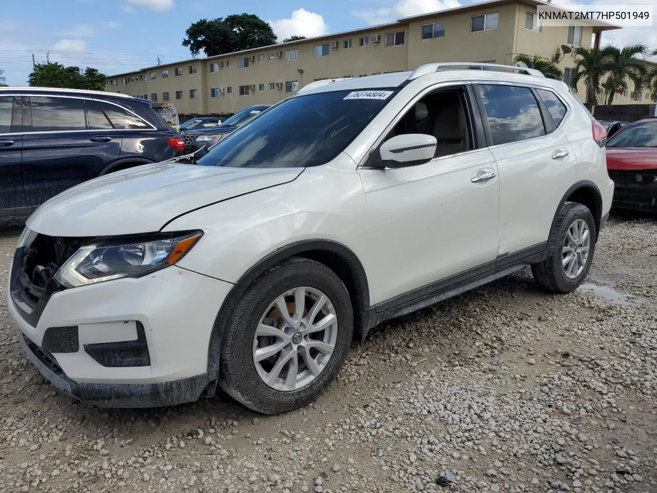 2017 Nissan Rogue S VIN: KNMAT2MT7HP501949 Lot: 76314304