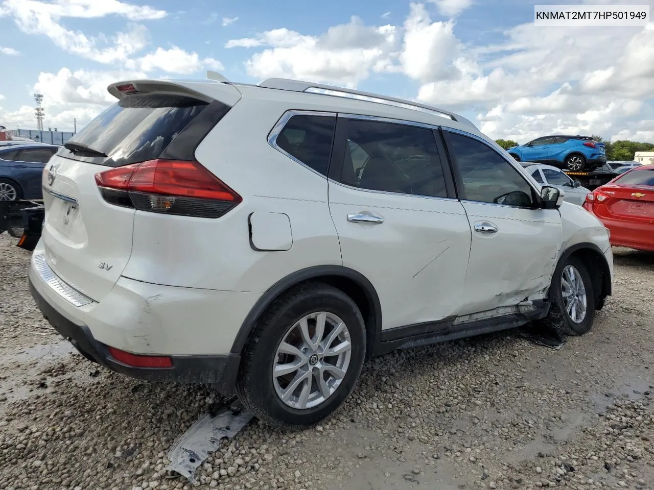 2017 Nissan Rogue S VIN: KNMAT2MT7HP501949 Lot: 76314304