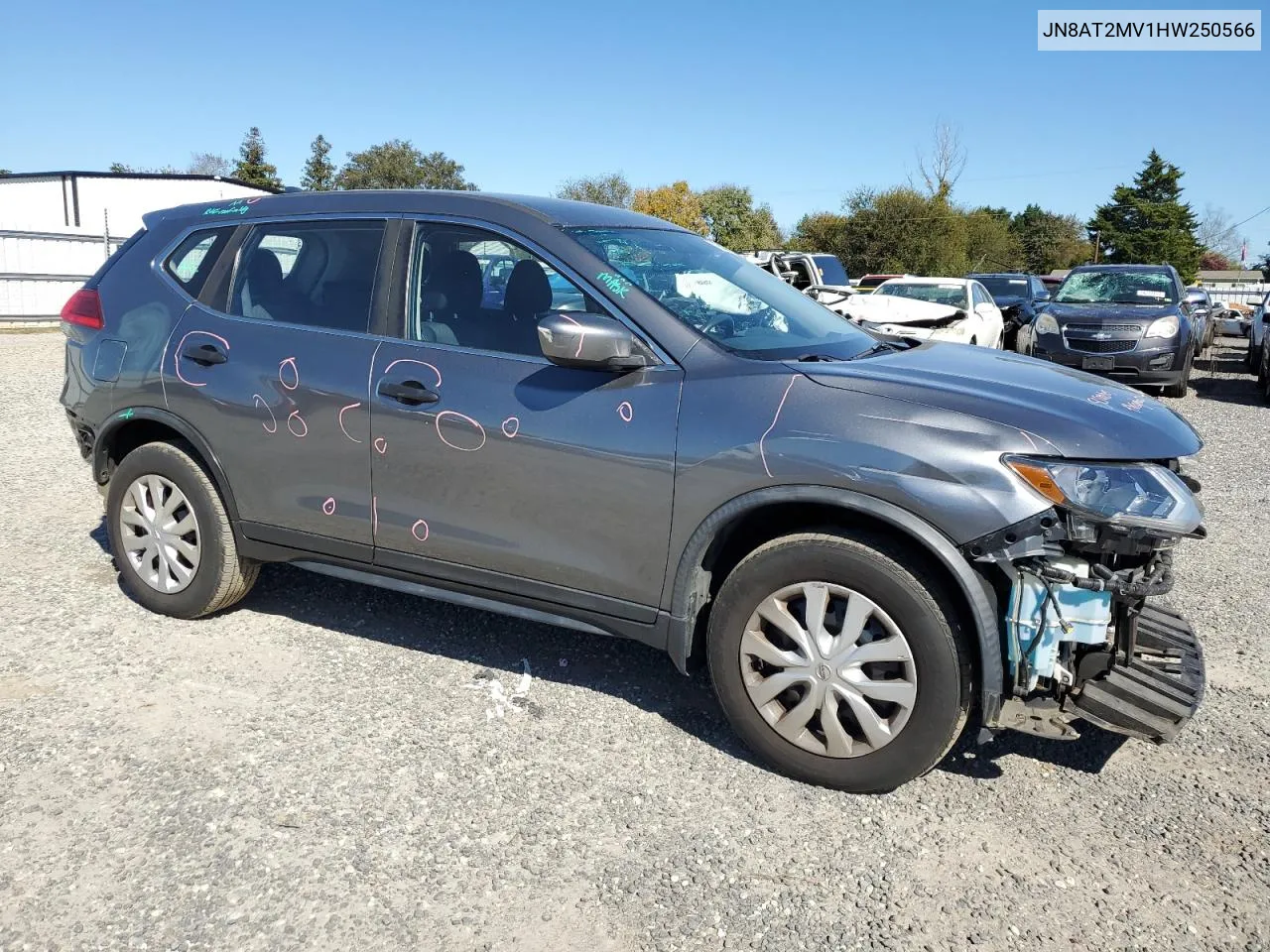 2017 Nissan Rogue S VIN: JN8AT2MV1HW250566 Lot: 76480014