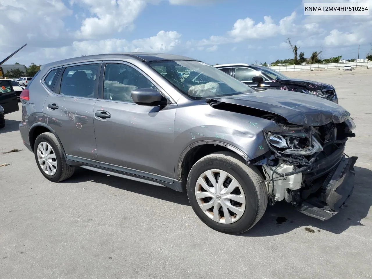 2017 Nissan Rogue S VIN: KNMAT2MV4HP510254 Lot: 76714464