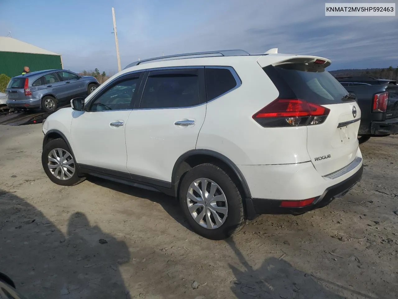 2017 Nissan Rogue S VIN: KNMAT2MV5HP592463 Lot: 76824774