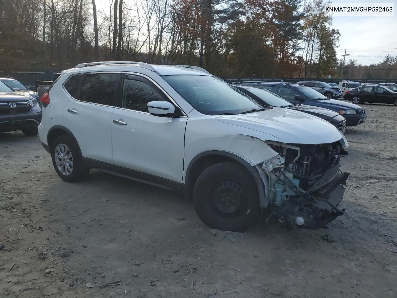 2017 Nissan Rogue S VIN: KNMAT2MV5HP592463 Lot: 76824774