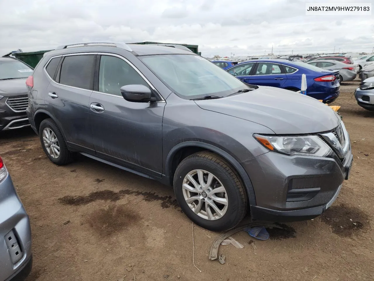 2017 Nissan Rogue S VIN: JN8AT2MV9HW279183 Lot: 76946214