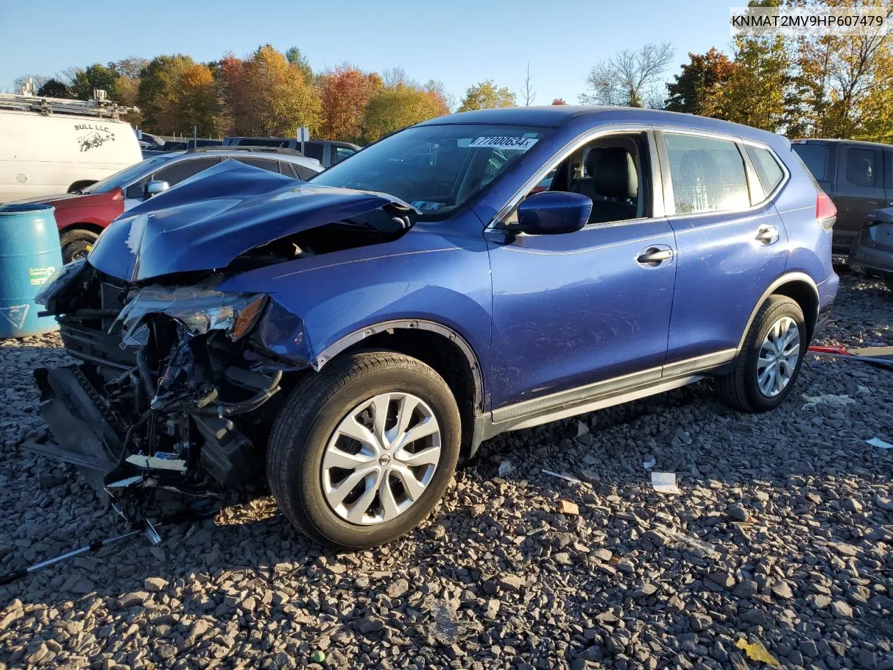 2017 Nissan Rogue S VIN: KNMAT2MV9HP607479 Lot: 77000634