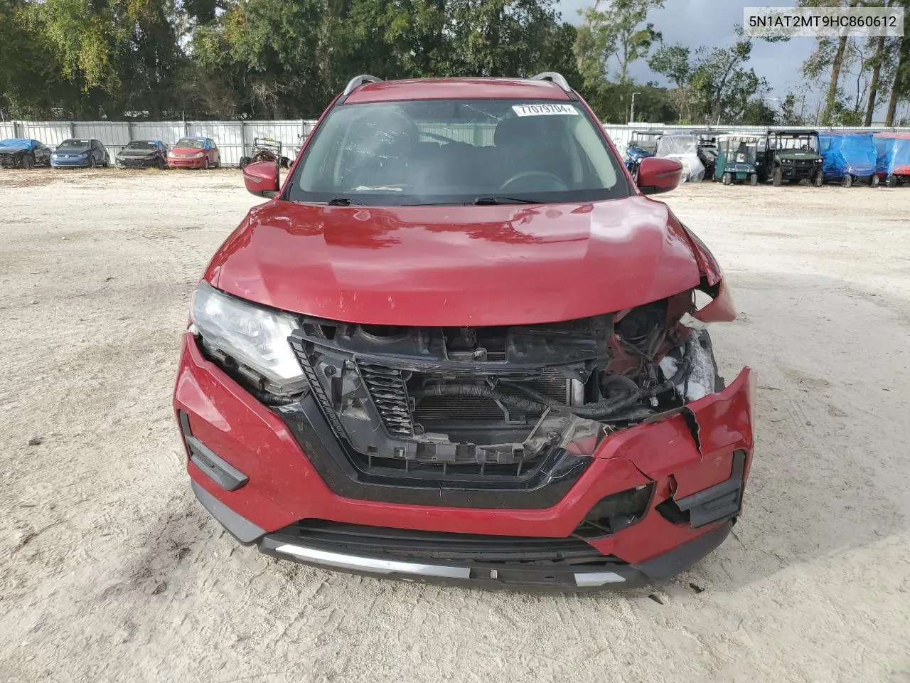 2017 Nissan Rogue S VIN: 5N1AT2MT9HC860612 Lot: 77079704