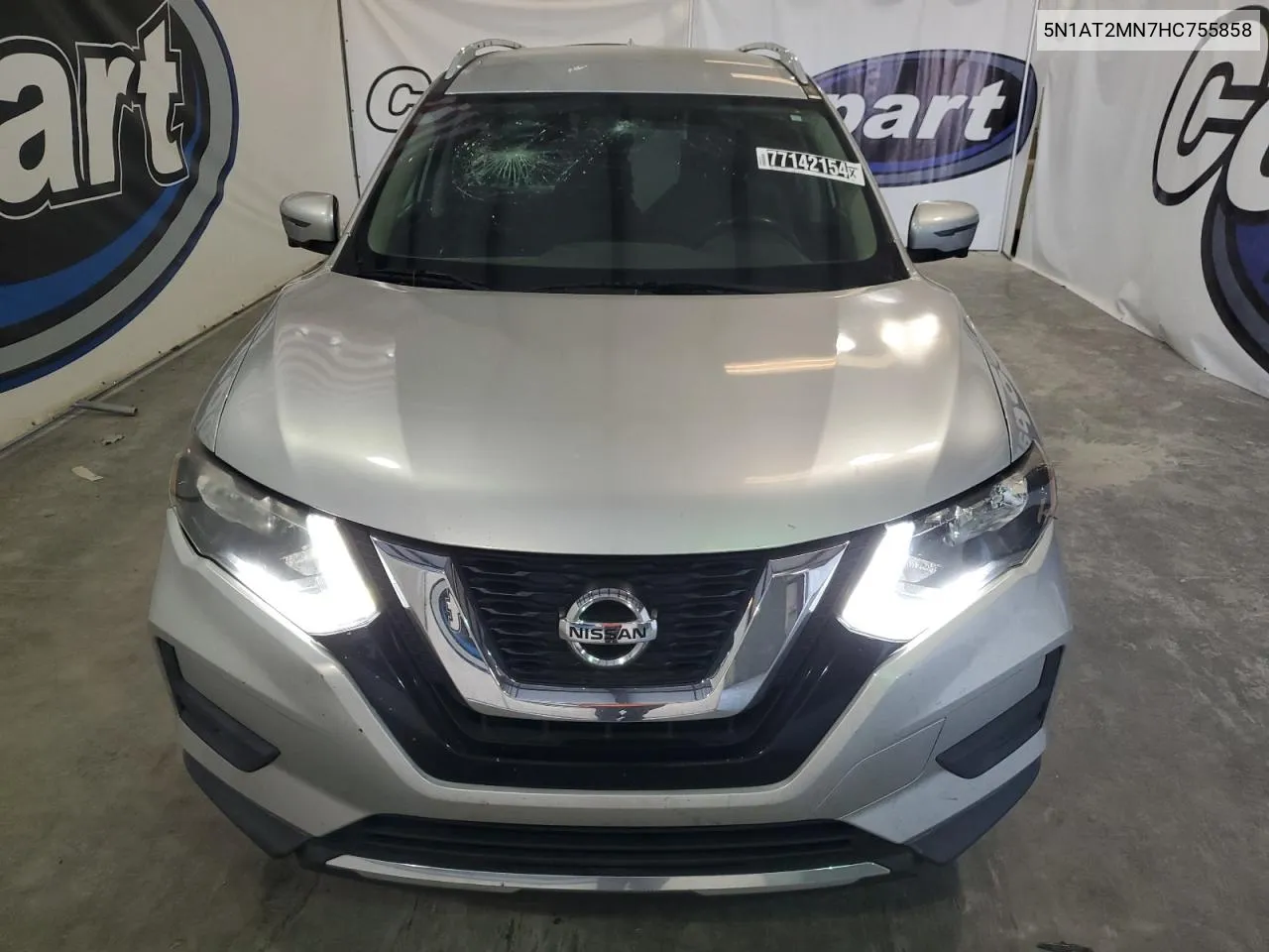 2017 Nissan Rogue Sv VIN: 5N1AT2MN7HC755858 Lot: 77142154