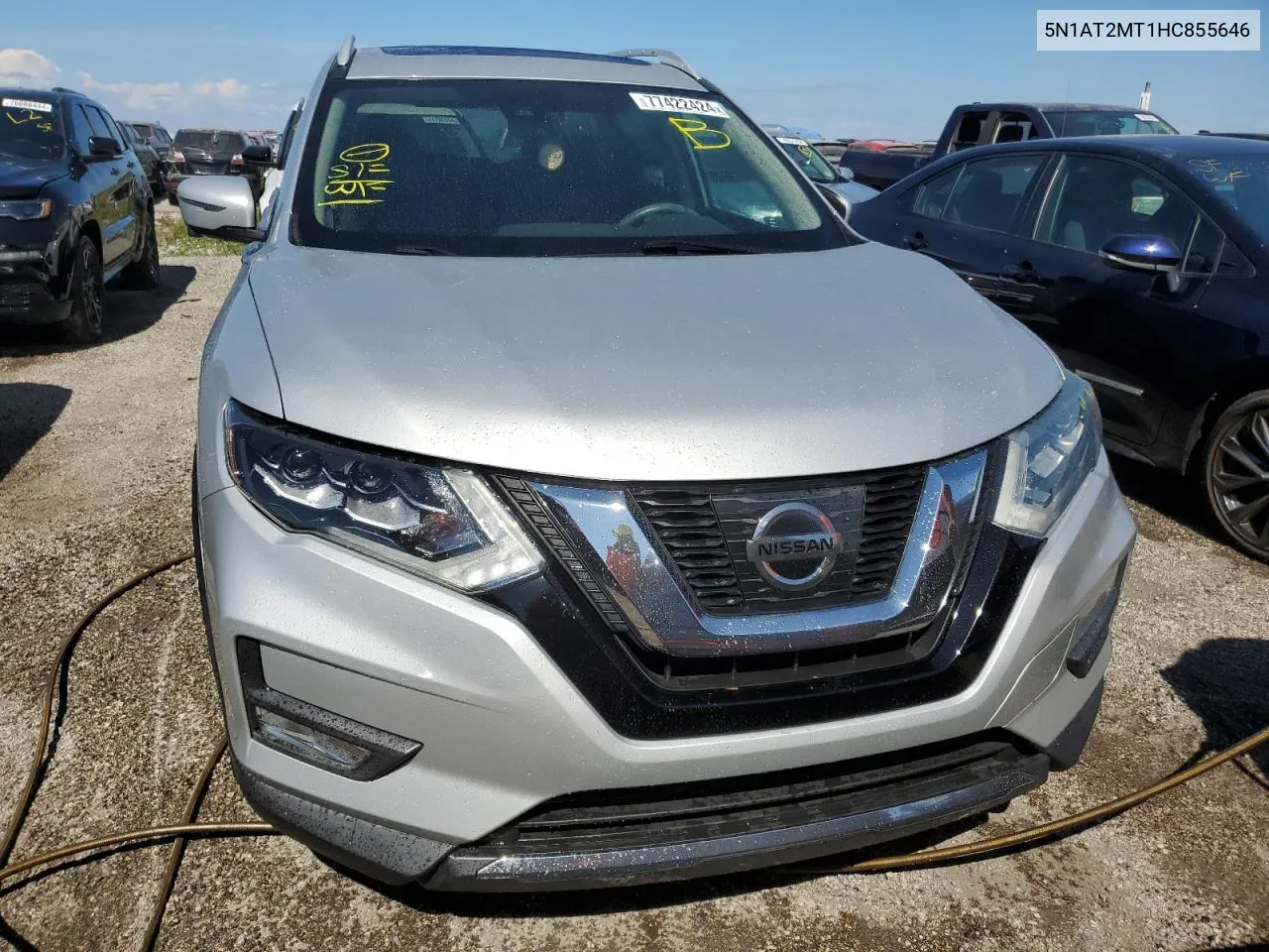 2017 Nissan Rogue S VIN: 5N1AT2MT1HC855646 Lot: 77422424