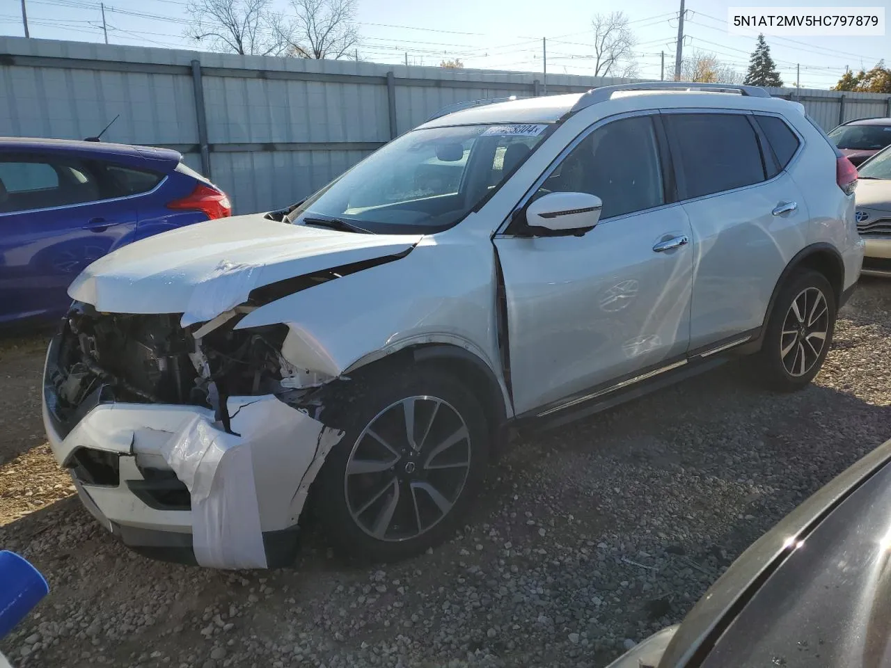 2017 Nissan Rogue Sv VIN: 5N1AT2MV5HC797879 Lot: 77458804