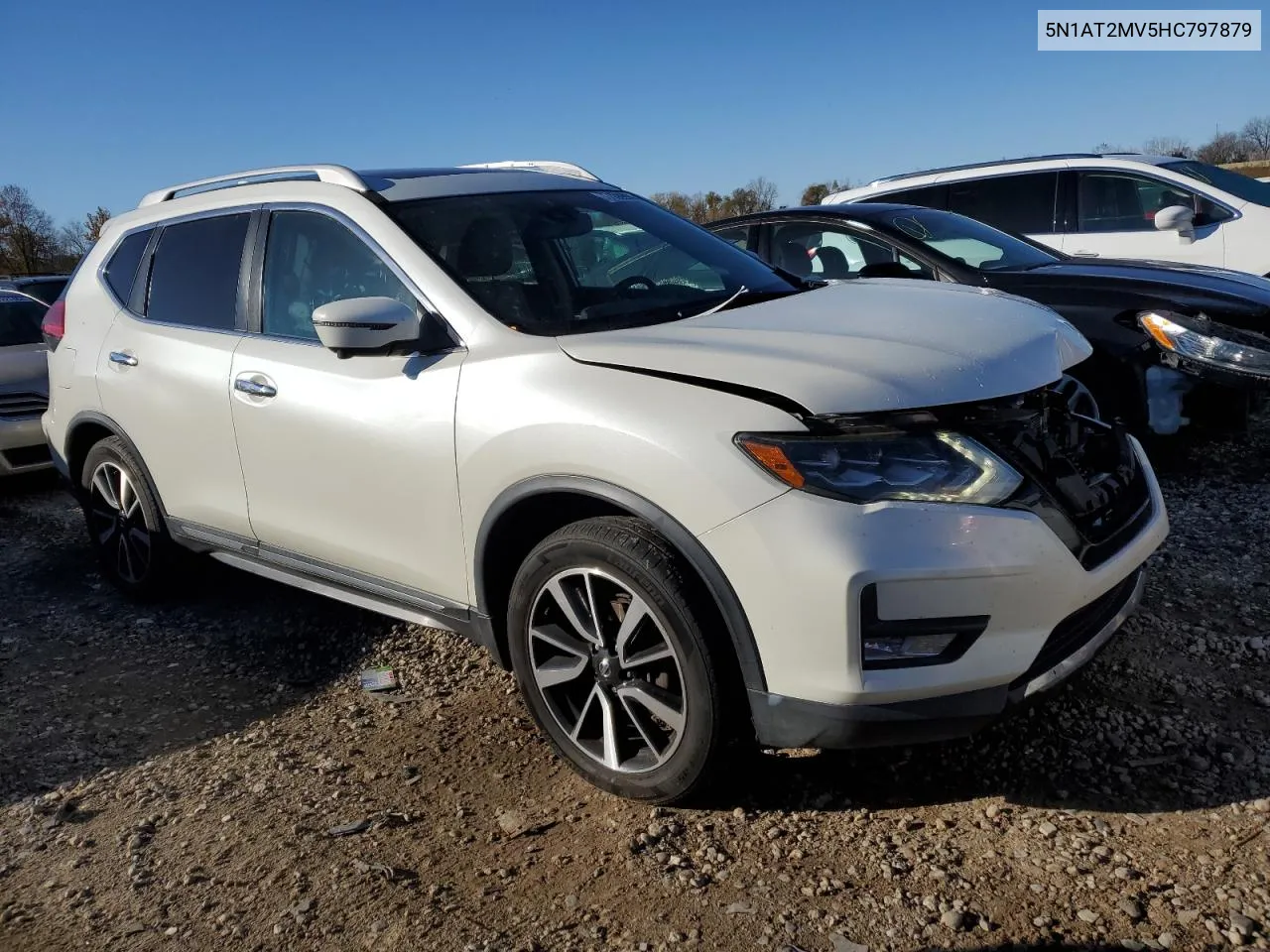 2017 Nissan Rogue Sv VIN: 5N1AT2MV5HC797879 Lot: 77458804