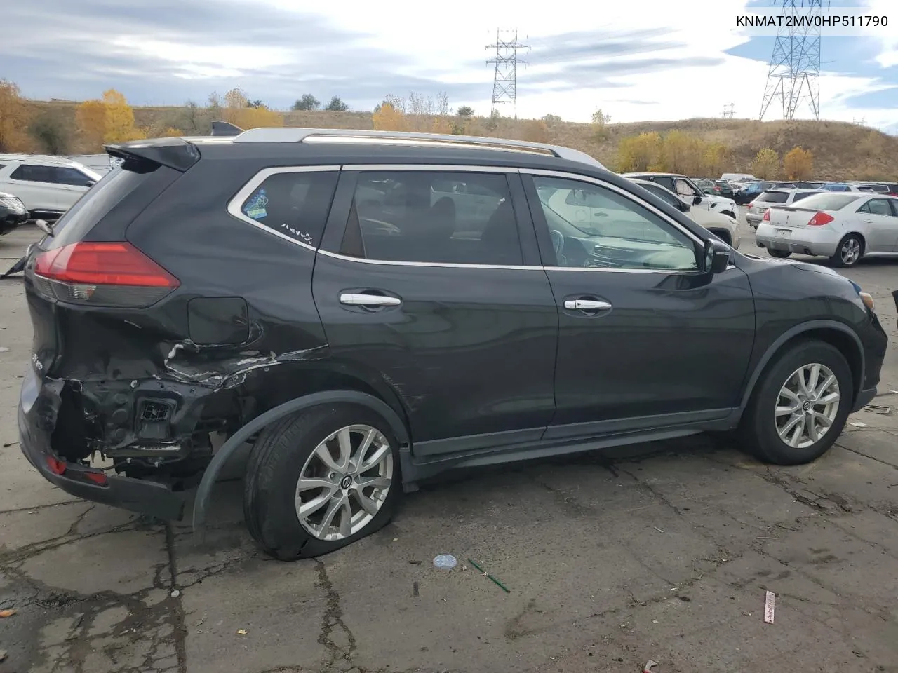 2017 Nissan Rogue S VIN: KNMAT2MV0HP511790 Lot: 77495754