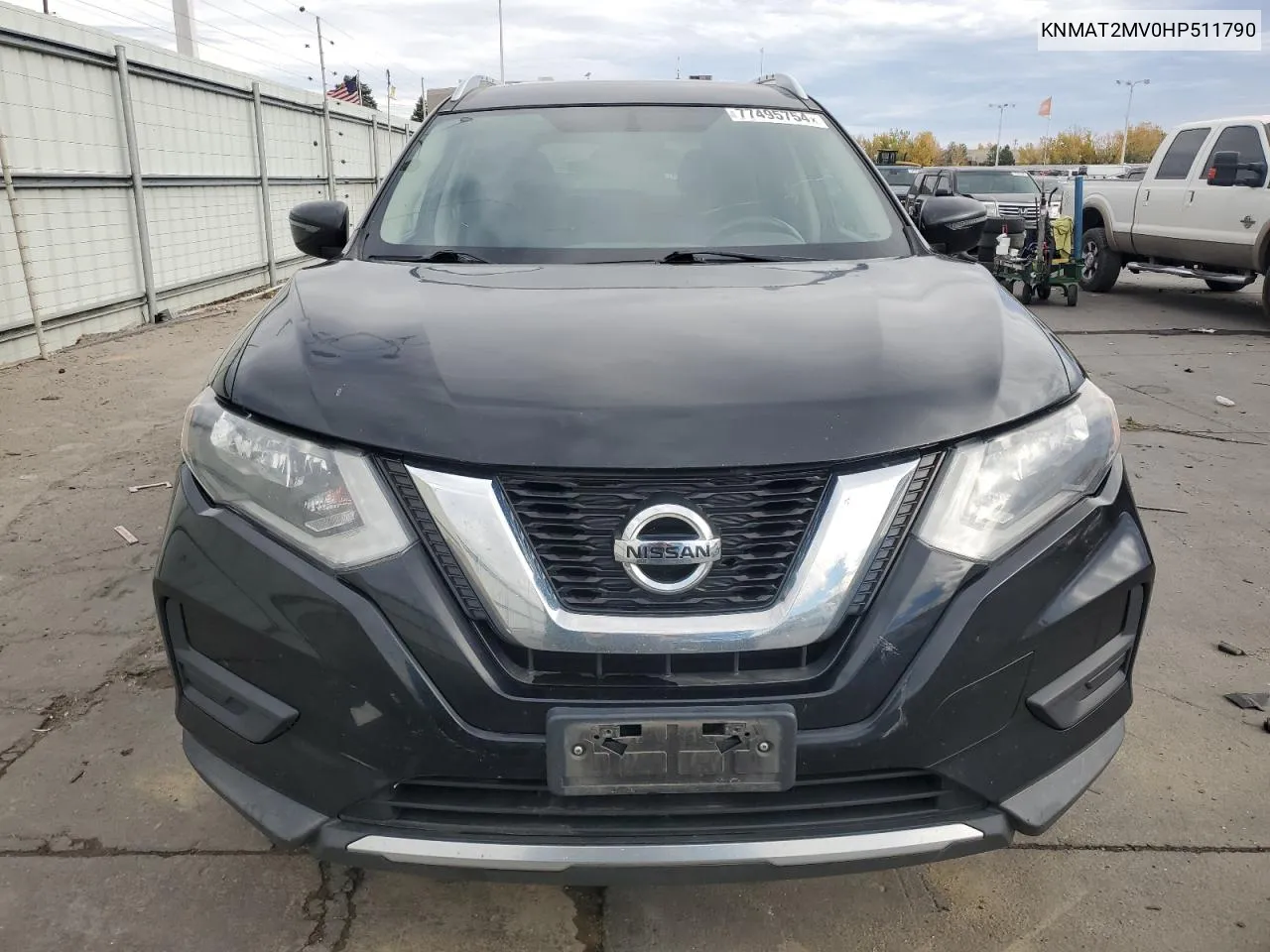 2017 Nissan Rogue S VIN: KNMAT2MV0HP511790 Lot: 77495754