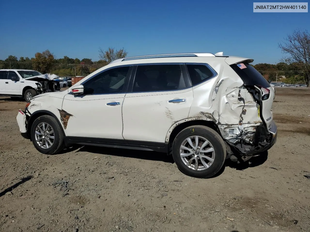 2017 Nissan Rogue S VIN: JN8AT2MT2HW401140 Lot: 77566364